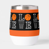 Basketbal hoepels, basketbalspeler (Achterkant)