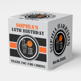 Basketbal hoepels, basketbalspeler cadeau, verjaar bedankdoosjes