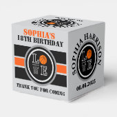 Basketbal hoepels, basketbalspeler cadeau, verjaar bedankdoosjes (Achterkant)