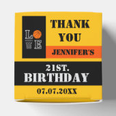 Basketbal hoepels, basketbalspeler cadeau, verjaar bedankdoosjes (Bovenkant)