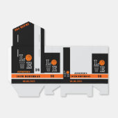 Basketbal hoepels, basketbalspeler cadeau, verjaar bedankdoosjes (Uitgevouwen)