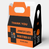 Basketbal hoepels, basketbalspeler cadeau, verjaar bedankdoosjes (Geopend)