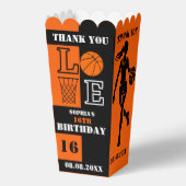 Basketbal hoepels, basketbalspeler cadeau, verjaar bedankdoosjes (Voorkant)