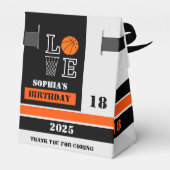 Basketbal hoepels, basketbalspeler cadeau, verjaar bedankdoosjes (Achterkant)