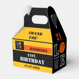 Basketbal hoepels, basketbalspeler cadeau, verjaar bedankdoosjes