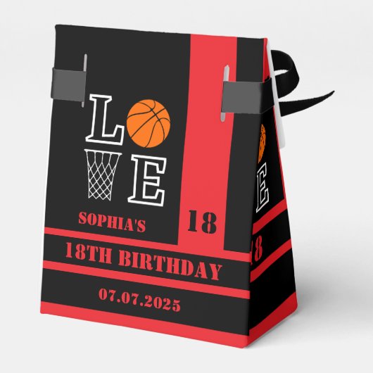 Basketbal hoepels, basketbalspeler cadeau, verjaar bedankdoosjes (Achterkant)