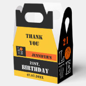 Basketbal hoepels, basketbalspeler cadeau, verjaar bedankdoosjes (Geopend)