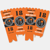 Basketbal hoepels, basketbalspeler cadeau, verjaar bedankdoosjes (Ongevouwen)