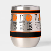 Basketbal hoepels, basketbalspeler Thermal Wine T (Achterkant)