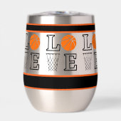 Basketbal hoepels, basketbalspeler Thermal Wine T (Voorkant)