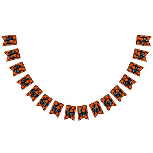 Basketbal hoepels, basketbalspeler verjaardag vlaggetjes (Alle)