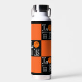 Basketbal hoepels, basketbalspeler waterfles (Voorkant)