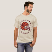 Basketbal (honkbal) t-shirt (Voorkant volledig)