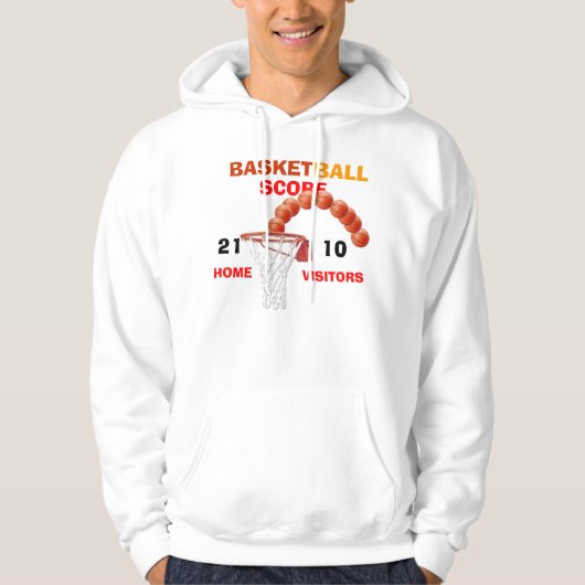 BASKETBAL! HOODED SWEATSHIRT (Voorkant)