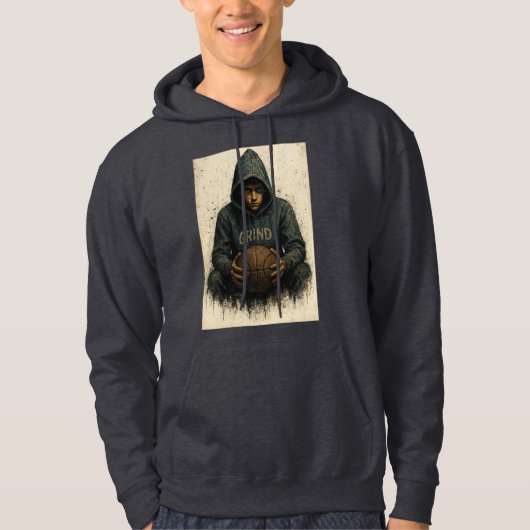 Basketbal Hoodie - Grind (Voorkant)