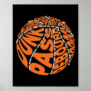 Basketbal Hoodies voor Jongens Mannen Vrouwen Meis Poster