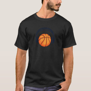 Basketbal Hoofdtelefoon Professionele Lover Basket T-shirt