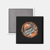 Basketbal Hoop Dreams Actief Magneet (Voorkant / Achterkant)