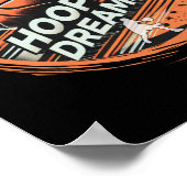 Basketbal Hoop Dreams Actief Poster (Hoek)