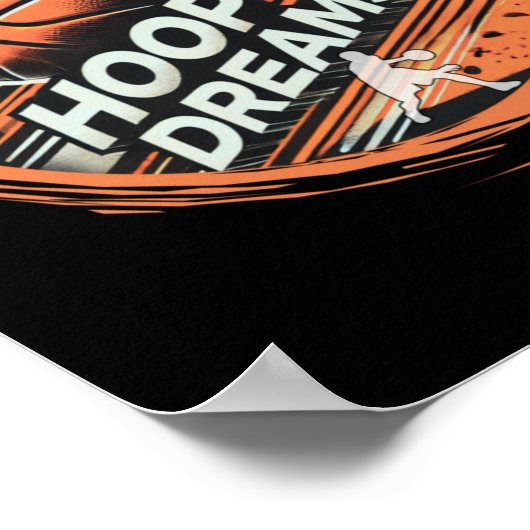 Basketbal Hoop Dreams Actief Poster (Hoek)