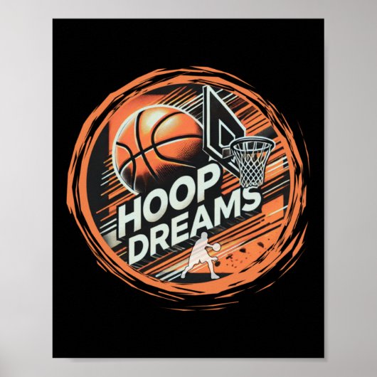 Basketbal Hoop Dreams Actief Poster (Voorkant)