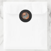 Basketbal Hoop Dreams Actief Ronde Sticker (Tas)