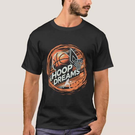 Basketbal Hoop Dreams Actief T-shirt (Voorkant)