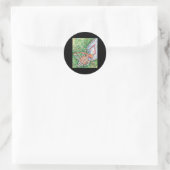 Basketbal Hoop en Net Ronde Sticker (Tas)