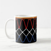 Basketbal Hoop Net_red, wit, blauw Team Koffiemok (Links)