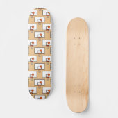Basketbal Hoop Patroon Persoonlijk Skateboard (Voorkant)