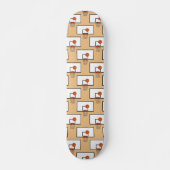 Basketbal Hoop Patroon Persoonlijk Skateboard (Voorkant)
