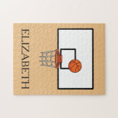 Basketbal Hoop personaliseren Legpuzzel (Horizontaal)
