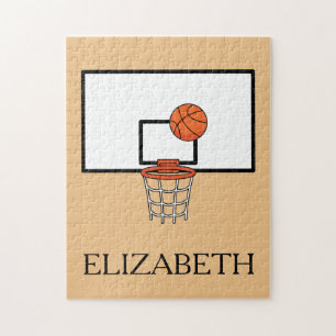 Basketbal Hoop personaliseren Legpuzzel