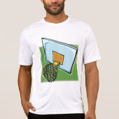 Basketbal Hoop Sport Backboard en Net T-shirt (Voorkant)