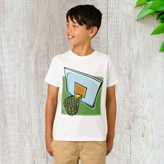 Basketbal Hoop Sport Backboard en Net T-shirt