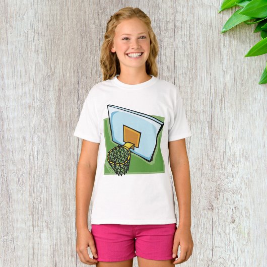 Basketbal Hoop Sport Backboard en Net T-shirt
