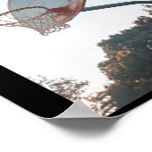 Basketbal Hoop - Sunrise Poster (Hoek)