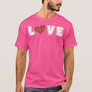 Basketbal houdt van basketballers t-shirt