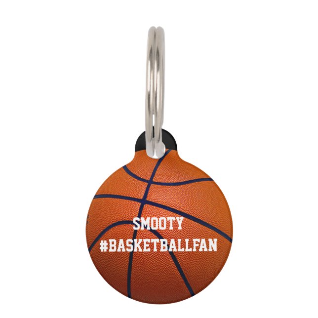 Basketbal Huisdierpenning (Voorkant)