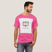Basketbal Humor T-shirt (Voorkant volledig)