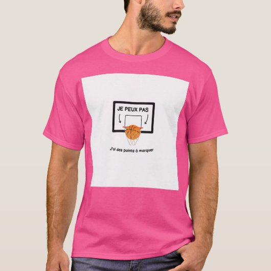 Basketbal Humor T-shirt (Voorkant)