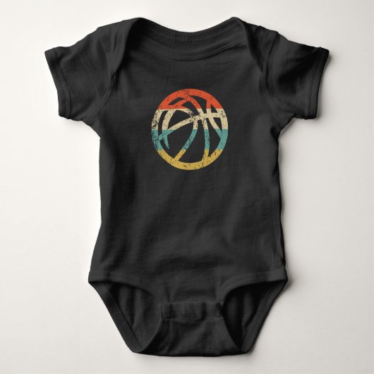 Basketbal Icon Retro Basketbal Romper (Voorkant)