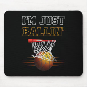 Basketbal Ik ben gewoon Ballin' Coach speler Team Muismat