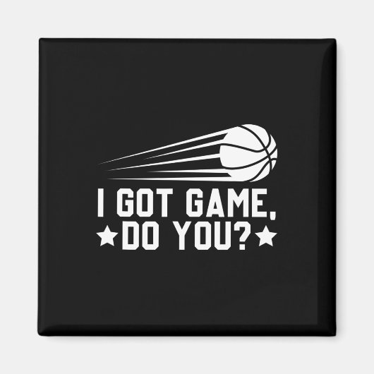 Basketbal Ik heb spel doe je Magneet (Voorkant)