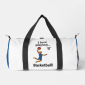 Basketbal Ik hou van Basketbal spelen Plunjezak (Voorkant)