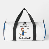 Basketbal Ik hou van Basketbal spelen Plunjezak (Achterkant)