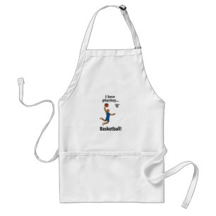 Basketbal Ik hou van basketbal spelen Standaard Schort