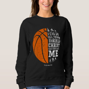 Basketbal Ik kan dingen doen door de christen die Trui