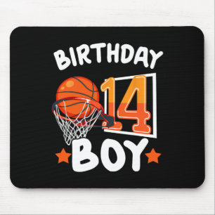 Basketbal IM 14 jaar oud 14e verjaardag jongen dec Muismat