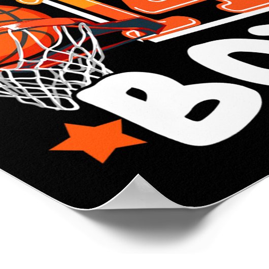 Basketbal IM 14 jaar oud 14e verjaardag jongen dec Poster (Hoek)